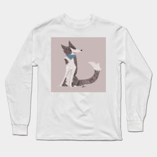 colour pencil collie Long Sleeve T-Shirt